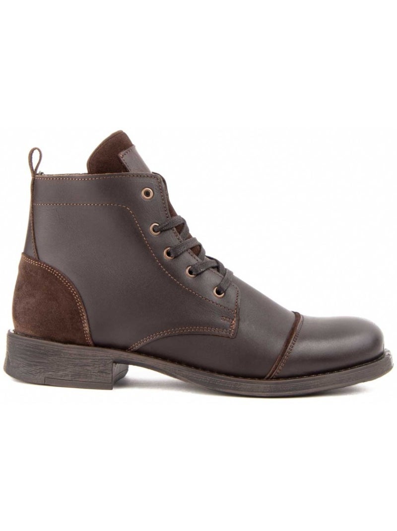 Stivale Pelle Naturale Purapiel Marrone - Kiabi