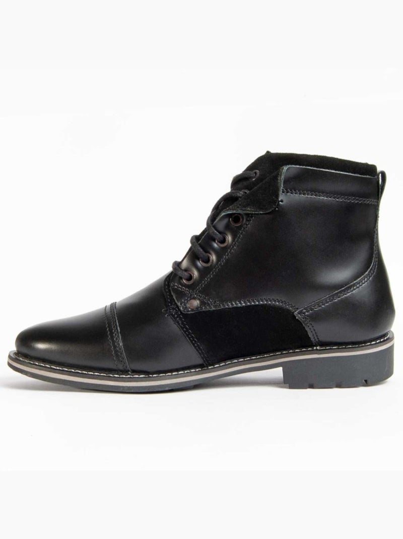 Stivale Pelle Naturale Purapiel Nero - Kiabi