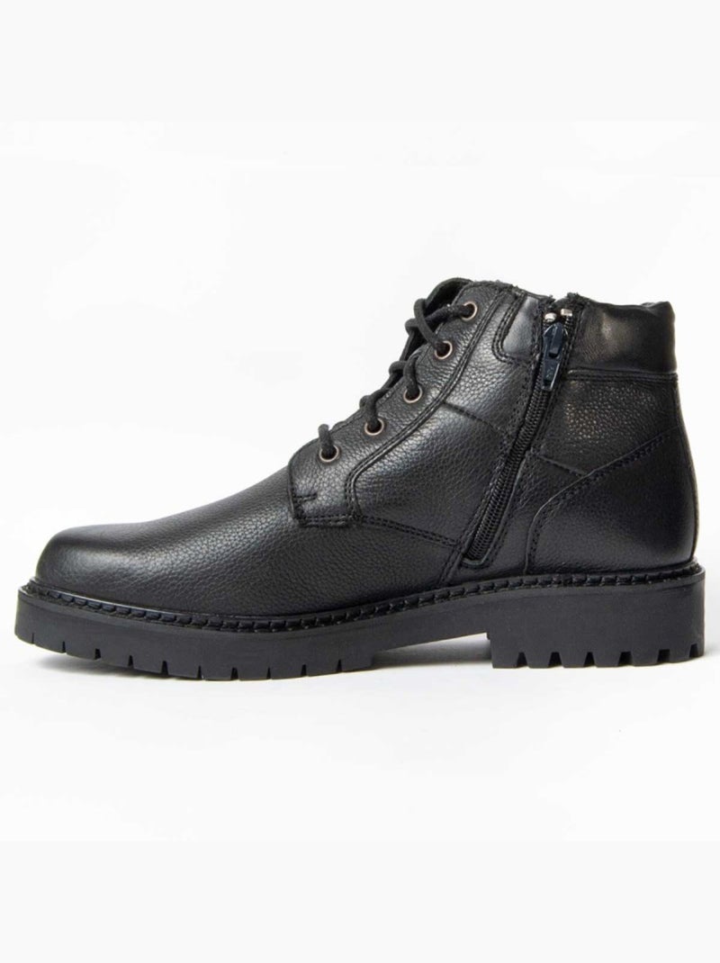 Stivale Pelle Naturale Purapiel Nero - Kiabi