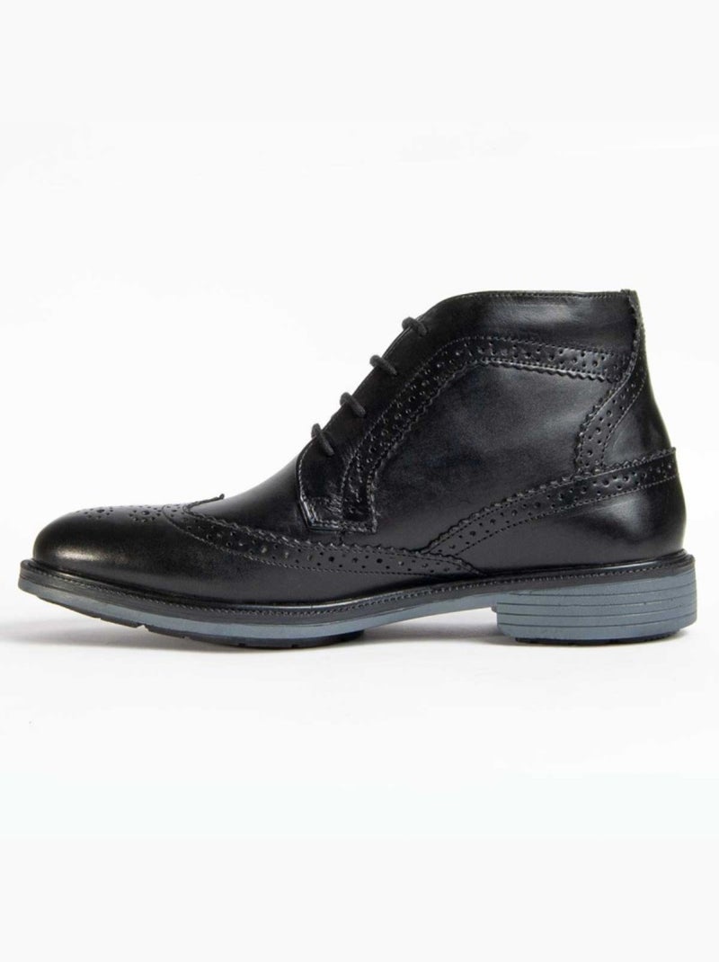 Stivale Pelle Naturale Purapiel Nero - Kiabi