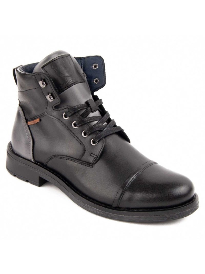Stivale Pelle Naturale Purapiel Nero - Kiabi