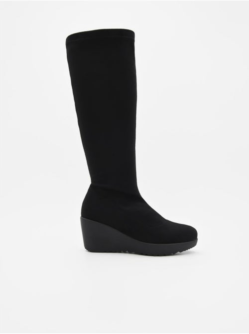 Stivale Zeppa Pelle Naturale Purapiel - Kiabi