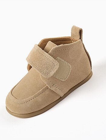 Stivaletti alla caviglia Barefoot in suede con chiusura a strappo