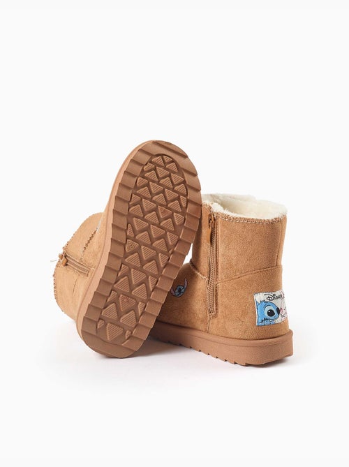 Stivaletti alla caviglia con fodera in pelliccia ecologica e stampe di stitch - Kiabi Stivaletti alla caviglia con fodera in pelliccia ecologica e stampe di stitch - Kiabi