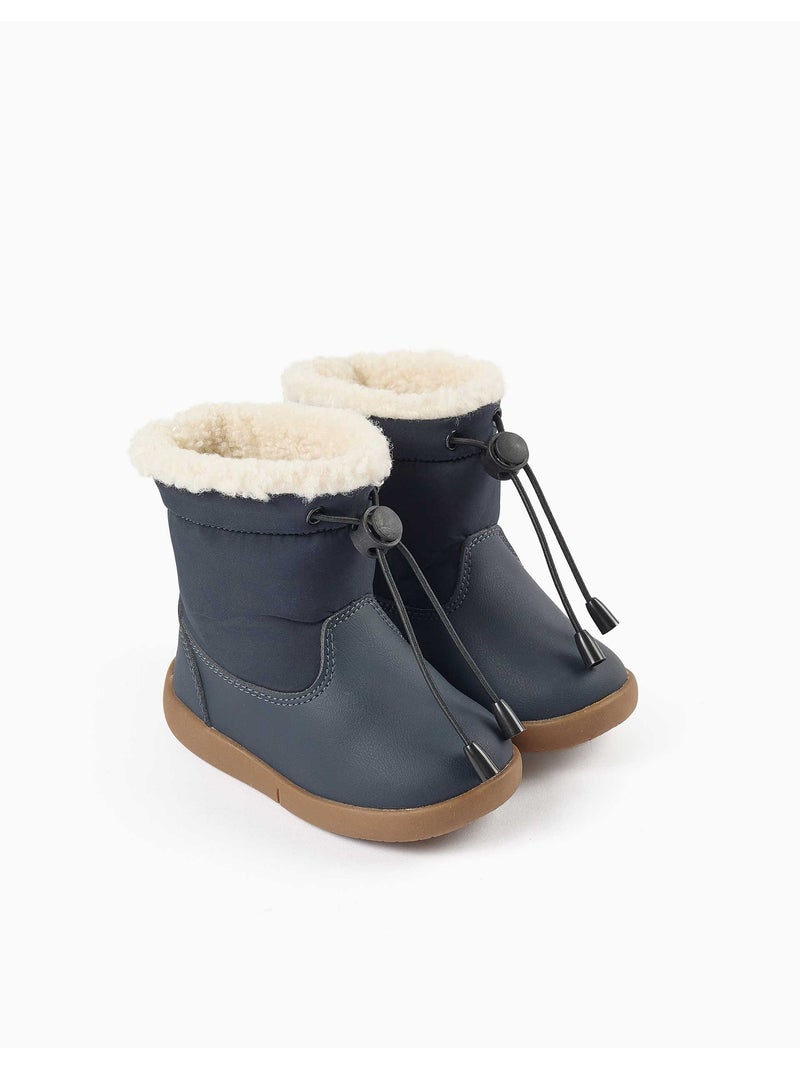 Stivaletti barefoot con fodera in sherpa Blu Blu - Kiabi