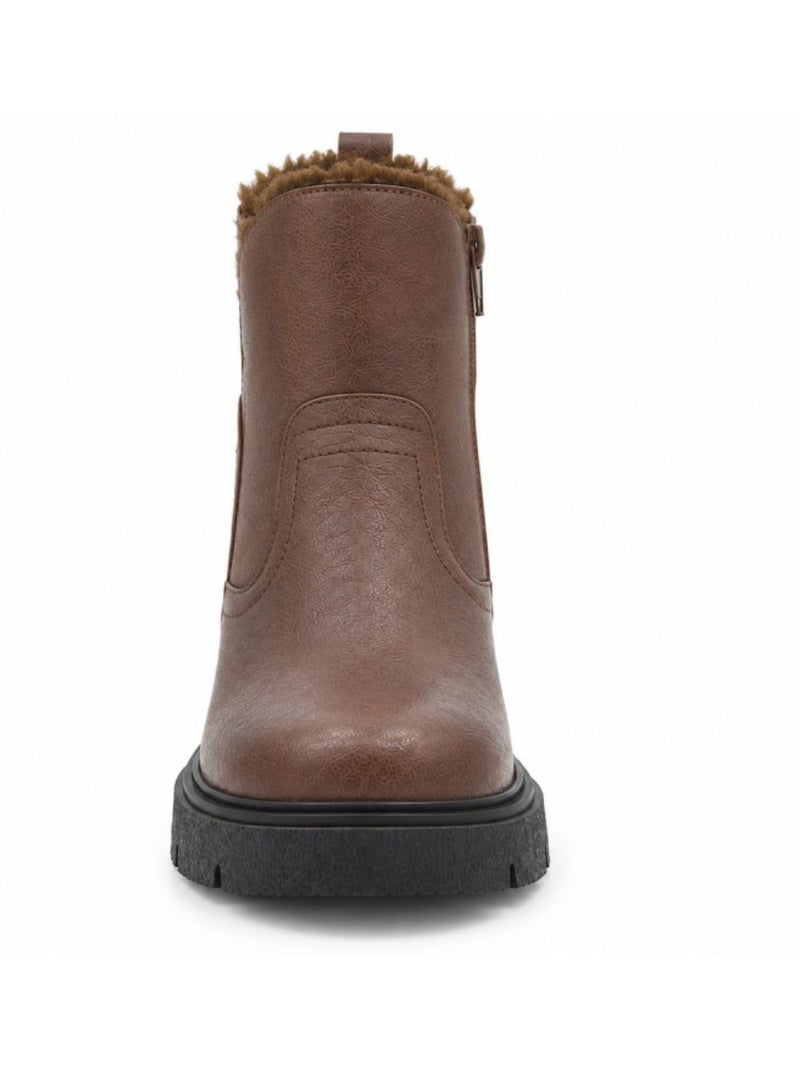 Stivaletti bassi pelle naturale purapiel Marrone - Kiabi
