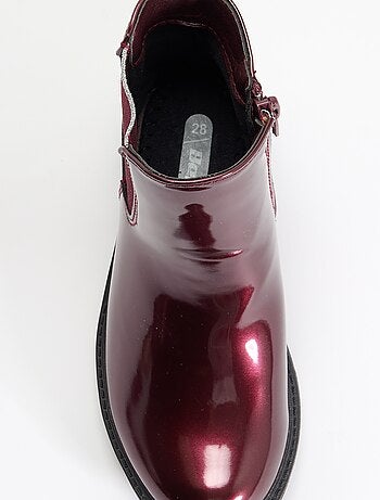 Stivaletti Chelsea in similpelle con inserti glitterati
