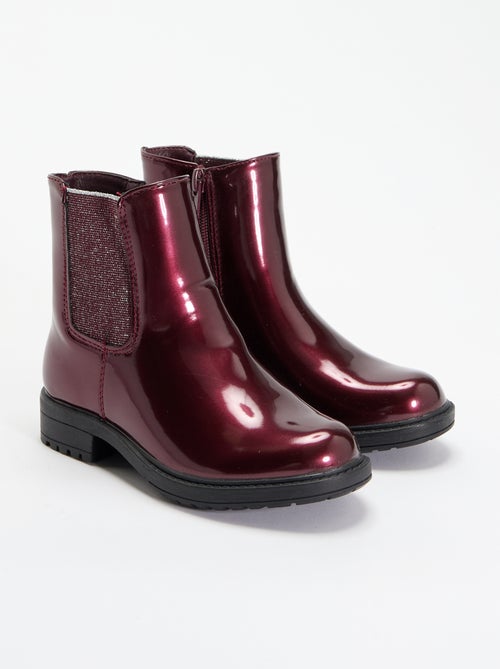 Stivaletti Chelsea in similpelle con inserti glitterati - Kiabi Stivaletti Chelsea in similpelle con inserti glitterati - Kiabi