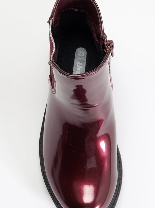 Stivaletti Chelsea in similpelle con inserti glitterati - Kiabi Stivaletti Chelsea in similpelle con inserti glitterati - Kiabi