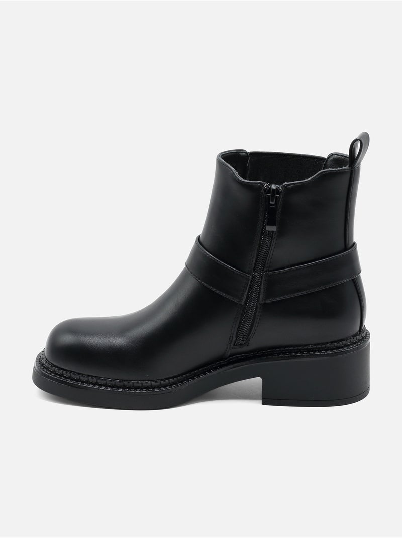 Stivaletti con cerniera Nero - Kiabi