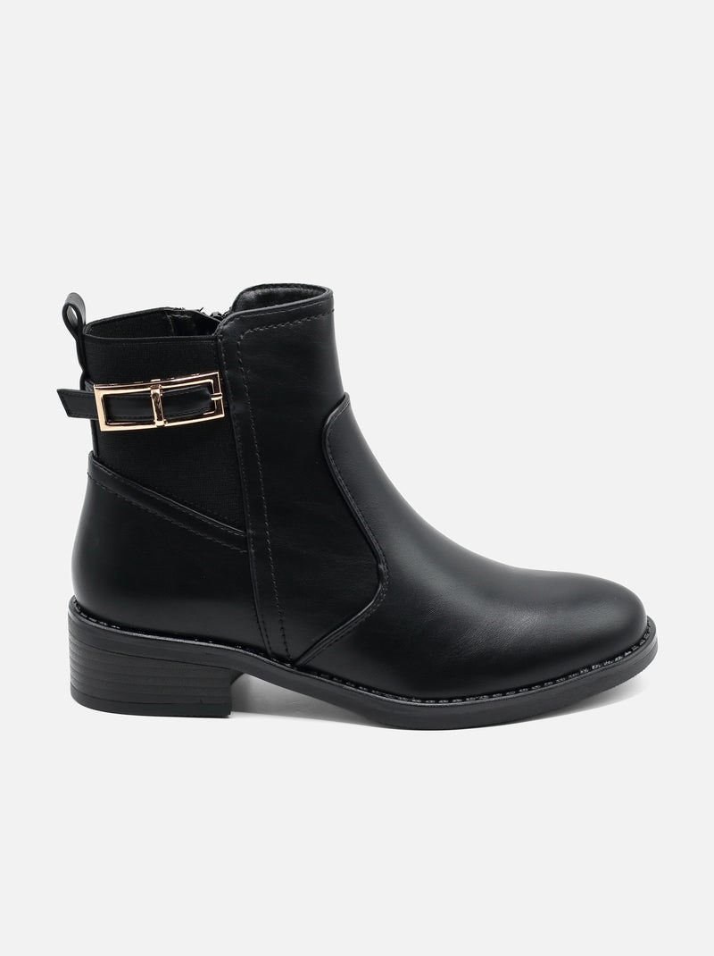 Stivaletti con cerniera Nero - Kiabi