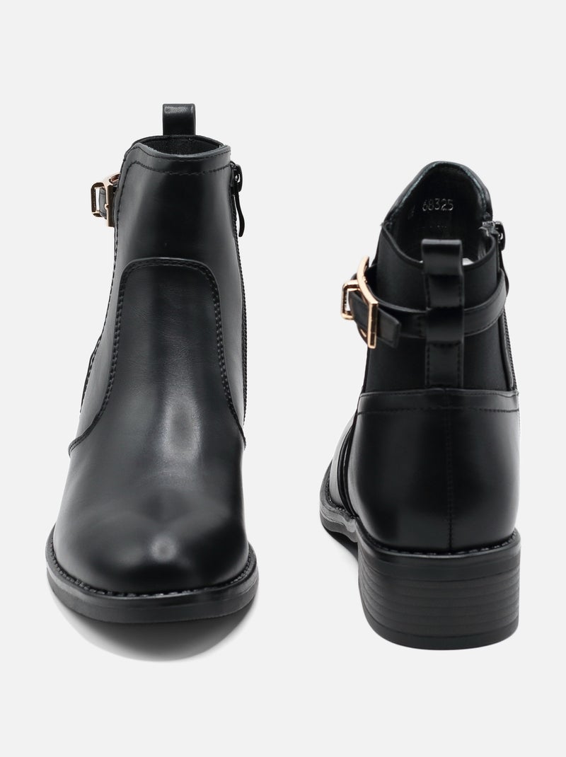 Stivaletti con cerniera Nero - Kiabi