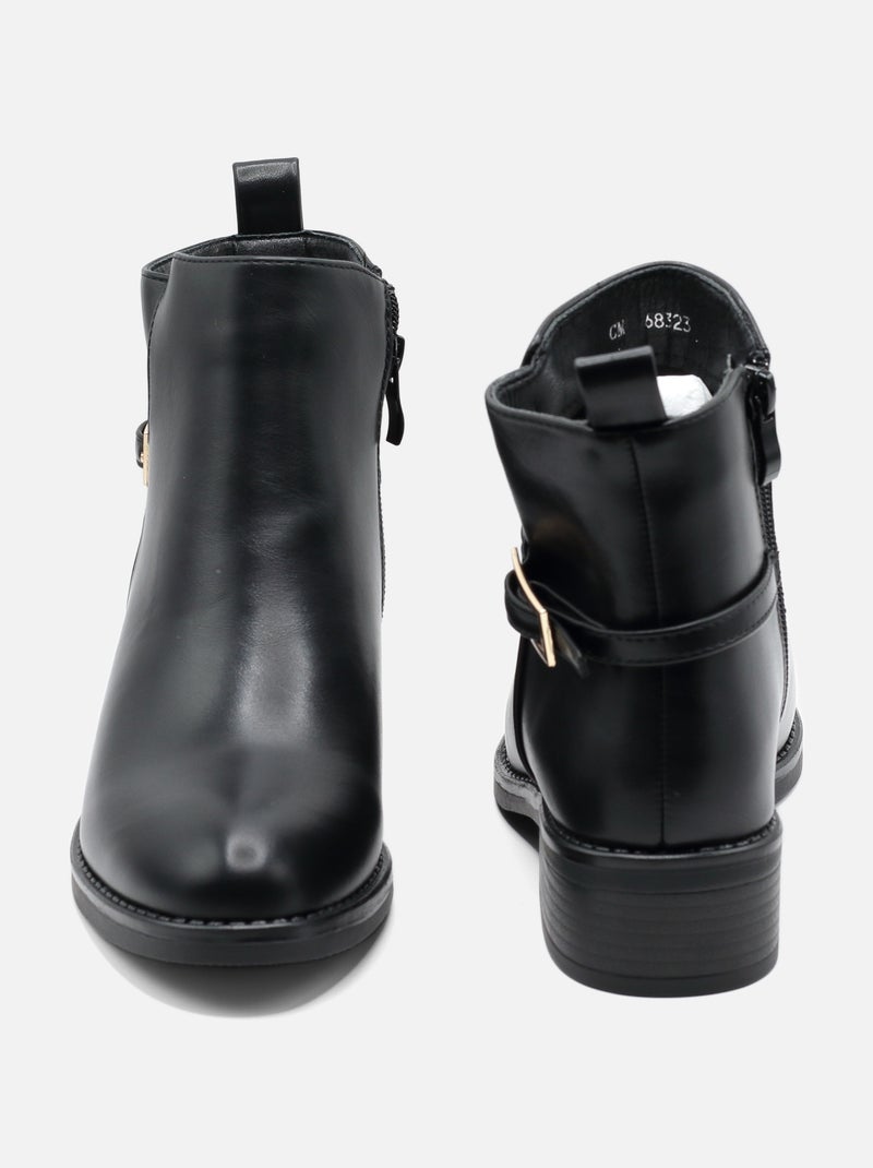 Stivaletti con cerniera Nero - Kiabi