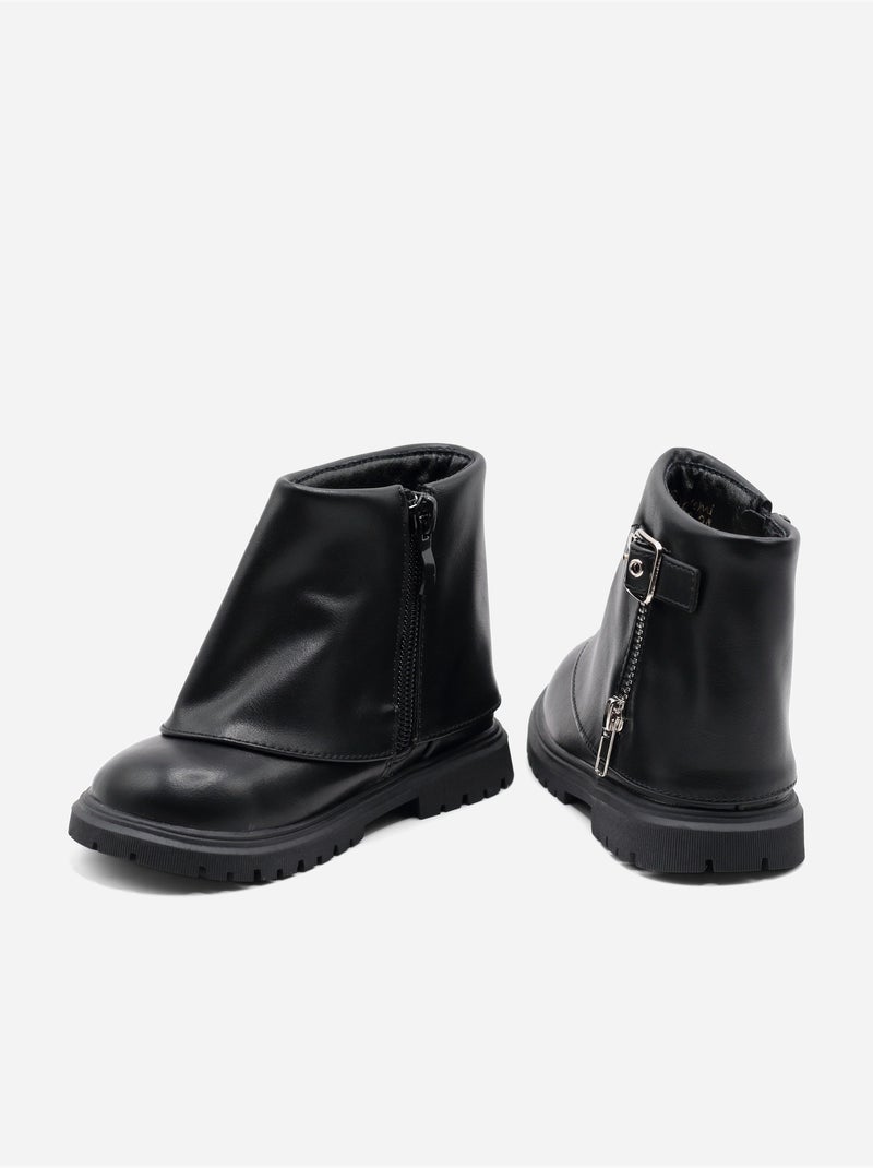 Stivaletti con cerniera Nero - Kiabi