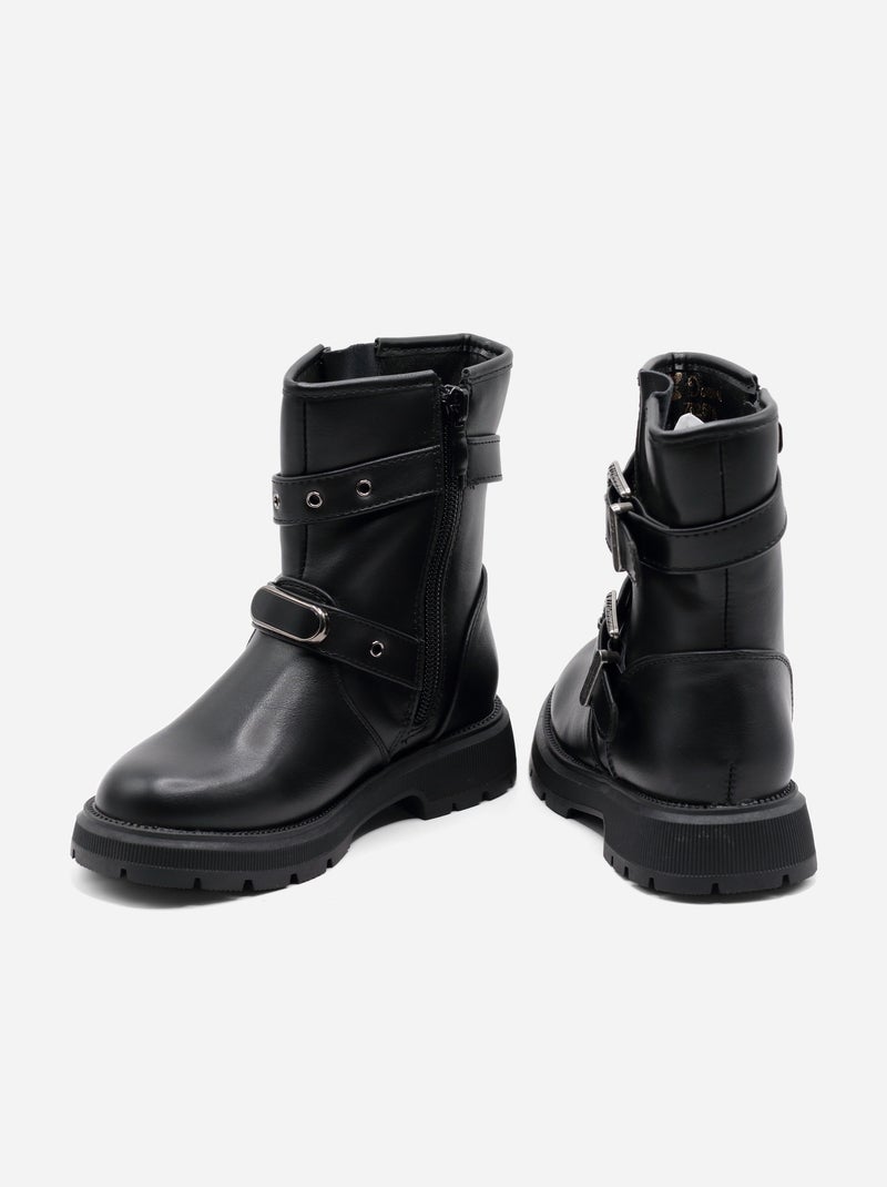 Stivaletti con cerniera Nero - Kiabi