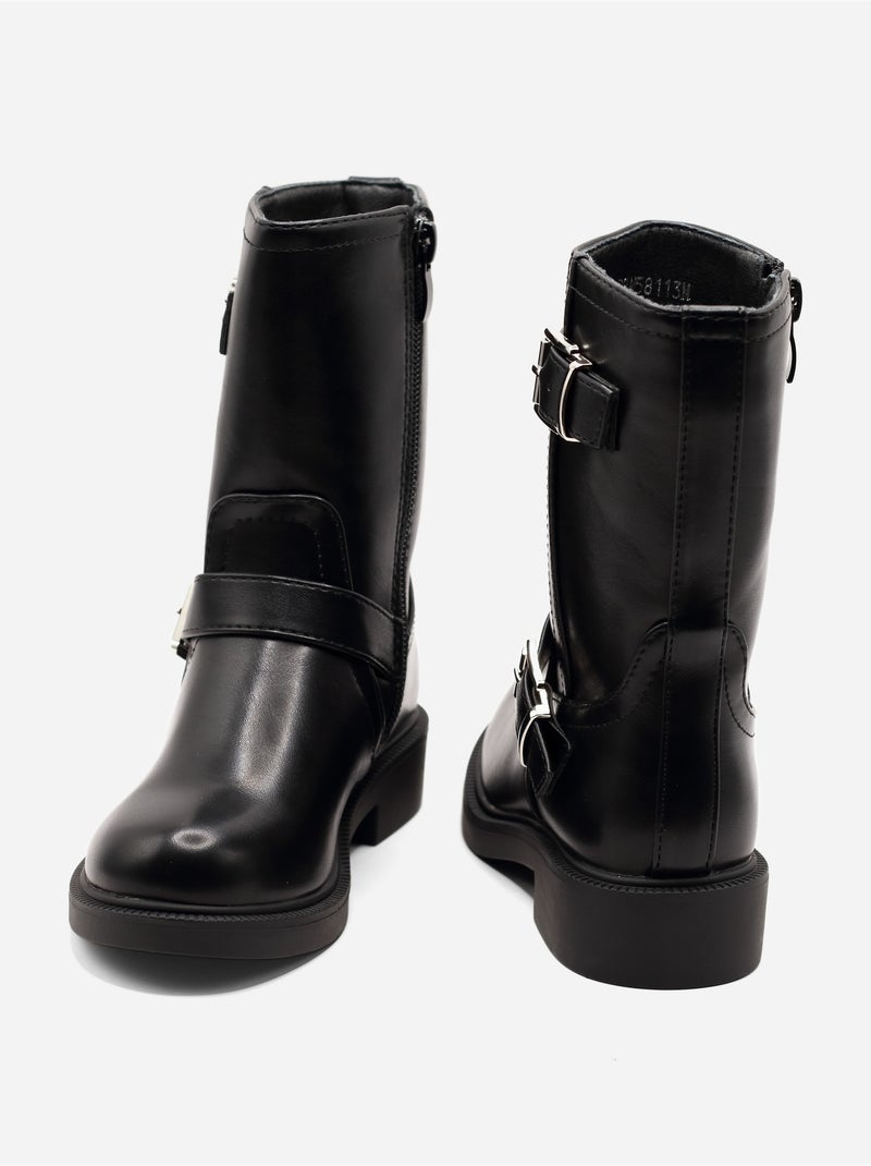 Stivaletti con cerniera Nero - Kiabi