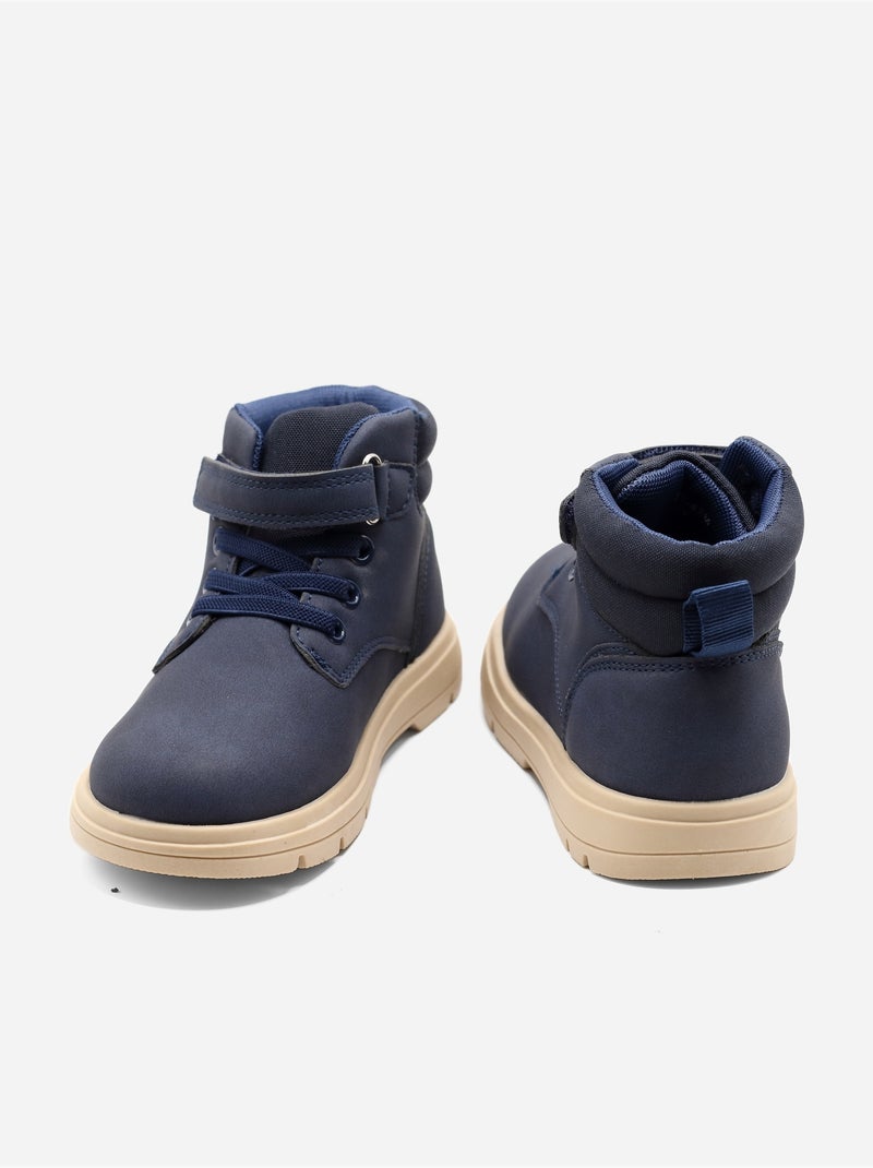 Stivaletti con chiusura a velcro Blu scuro - Kiabi