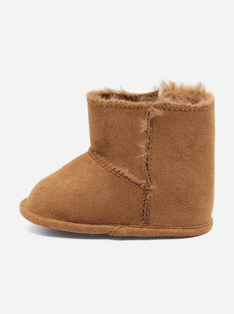 Stivaletti con chiusura a velcro Cammello - Kiabi