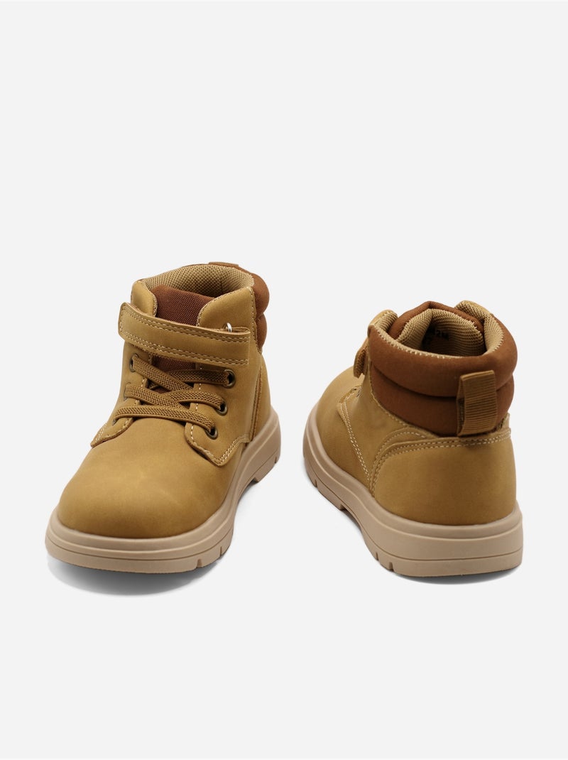 Stivaletti con chiusura a velcro Cammello - Kiabi