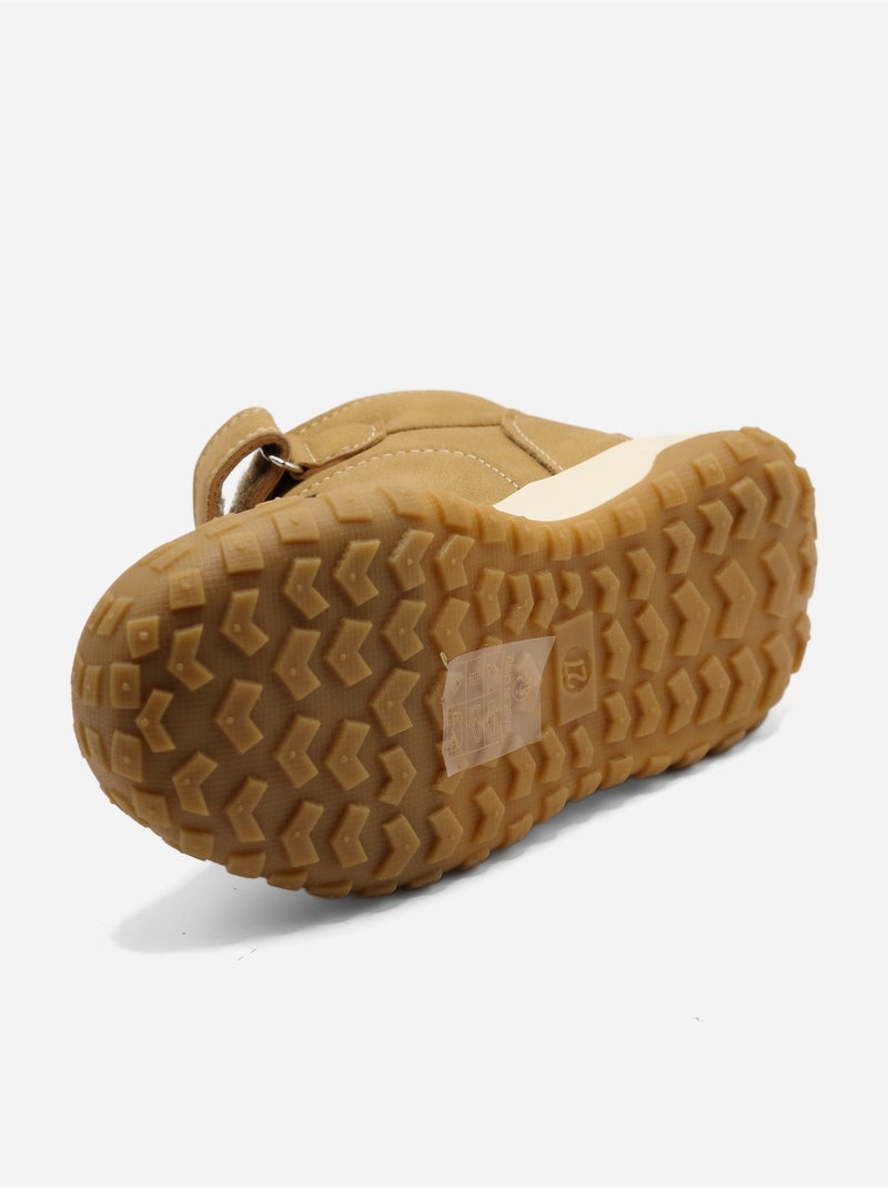 Stivaletti con chiusura a velcro Cammello - Kiabi