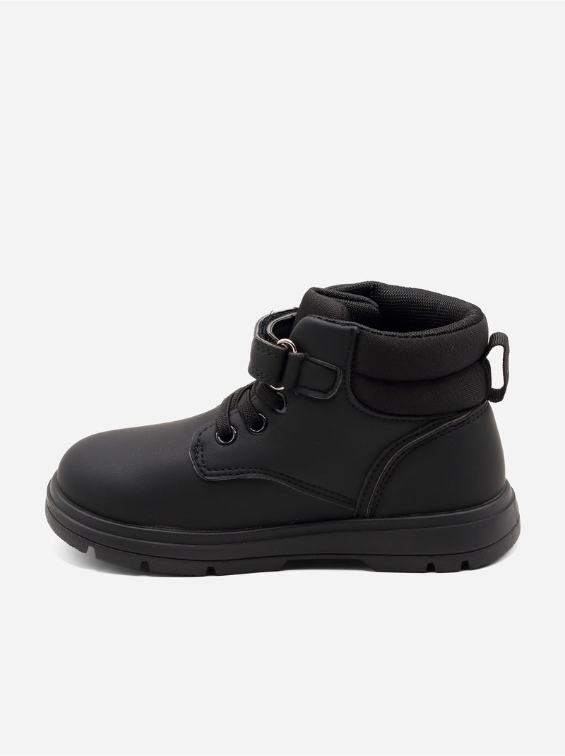 Stivaletti con chiusura a velcro Nero - Kiabi