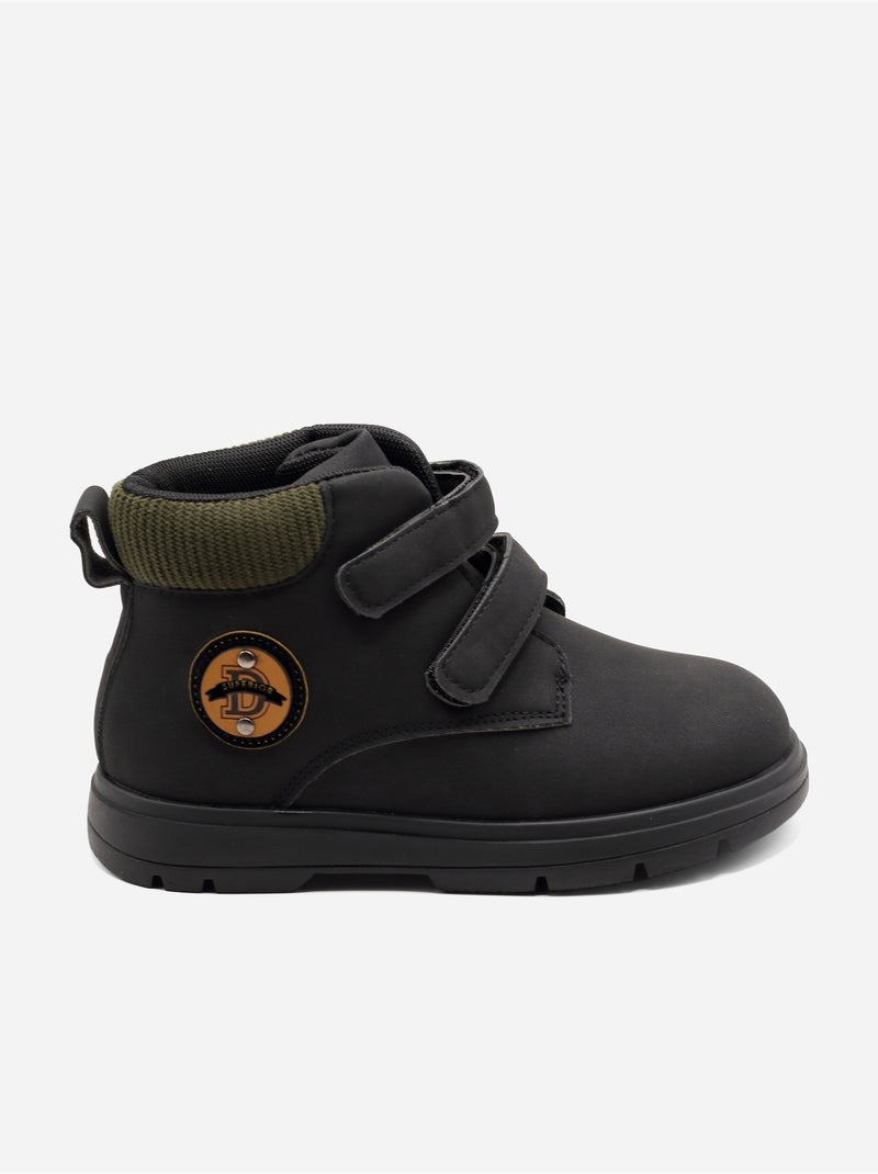 Stivaletti con chiusura a velcro Nero - Kiabi