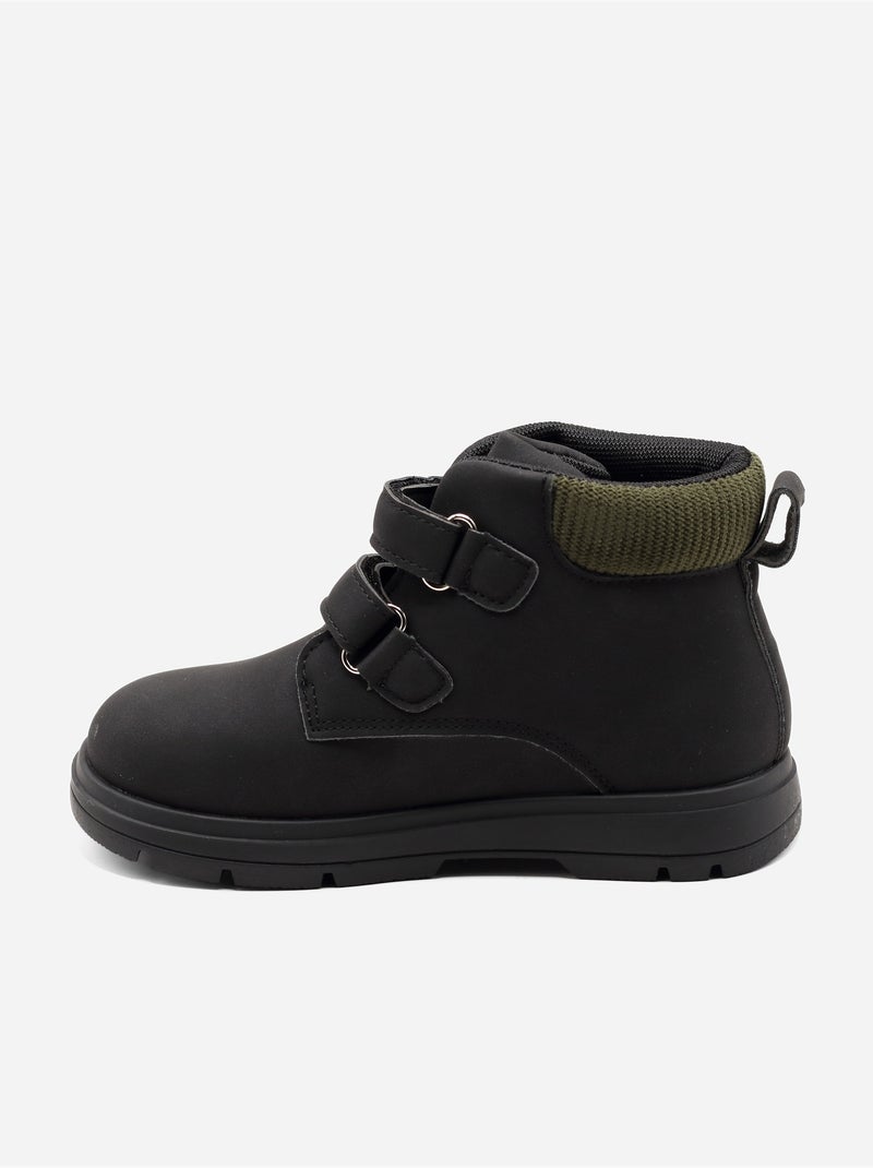 Stivaletti con chiusura a velcro Nero - Kiabi
