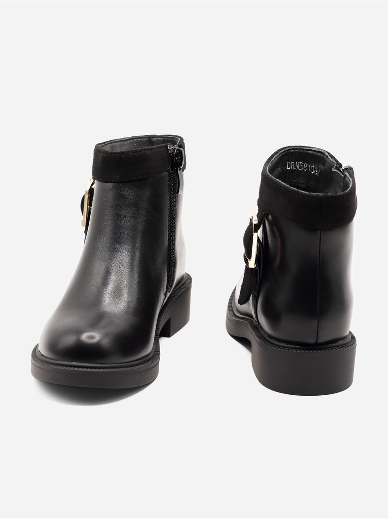 Stivaletti con cinturino Nero - Kiabi