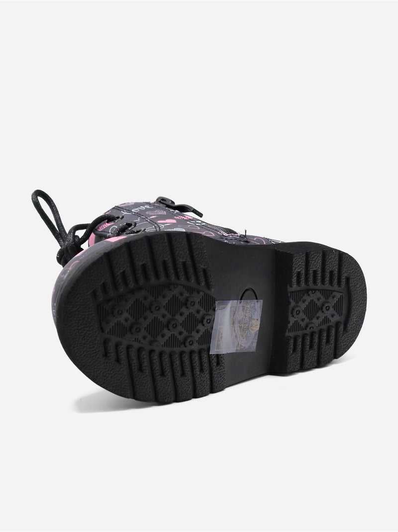 Stivaletti con dettaglio a forma di cuore Nero Blu - Kiabi