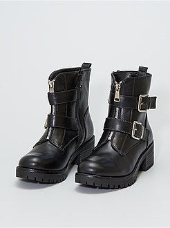 Stivaletti con fibbie in similpelle - Kiabi