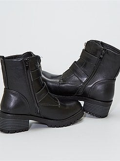 Stivaletti con fibbie in similpelle - Kiabi