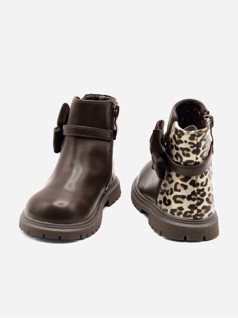 Stivaletti con fiocchi Marrone - Kiabi
