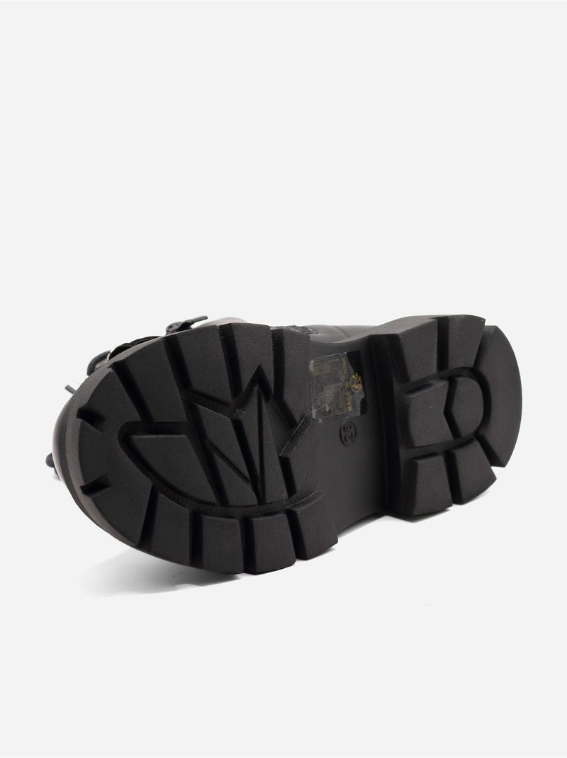 Stivaletti con fiocco decorativo Nero opaco - Kiabi