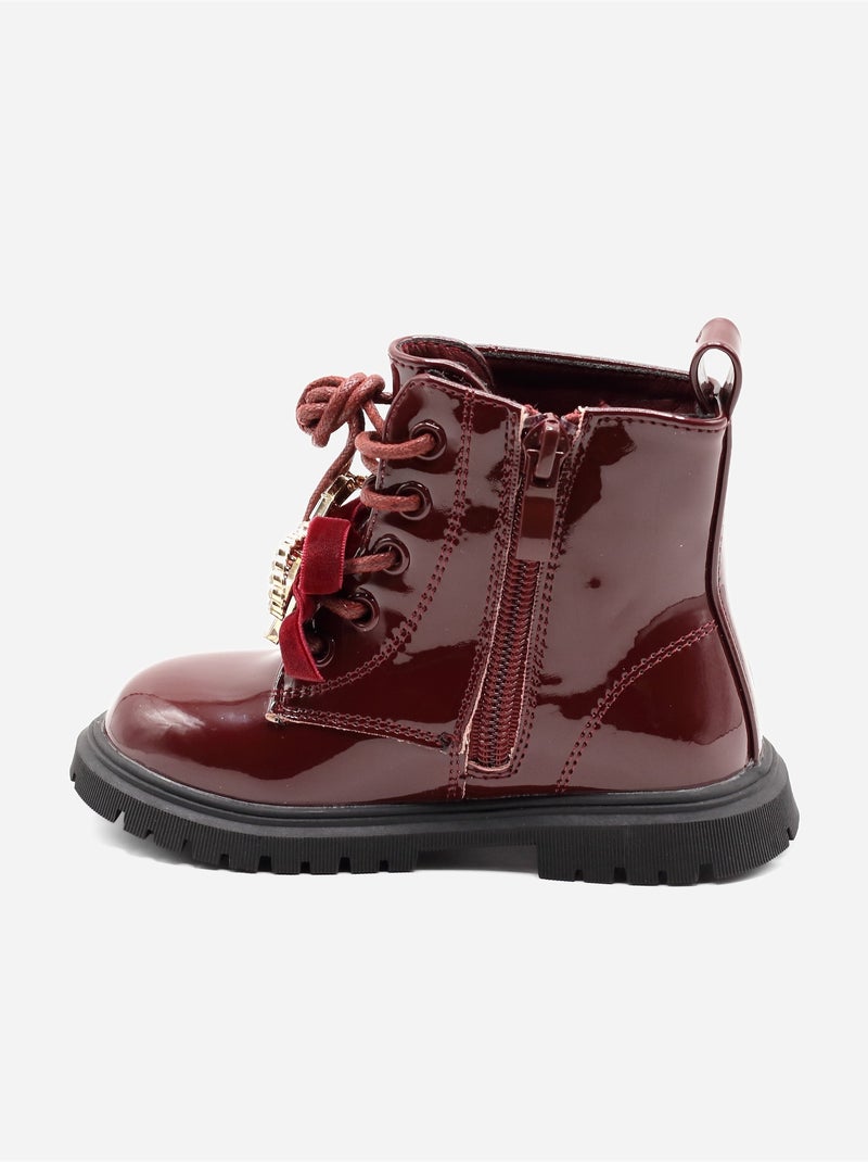 Stivaletti con fiocco decorativo Rosso - Kiabi