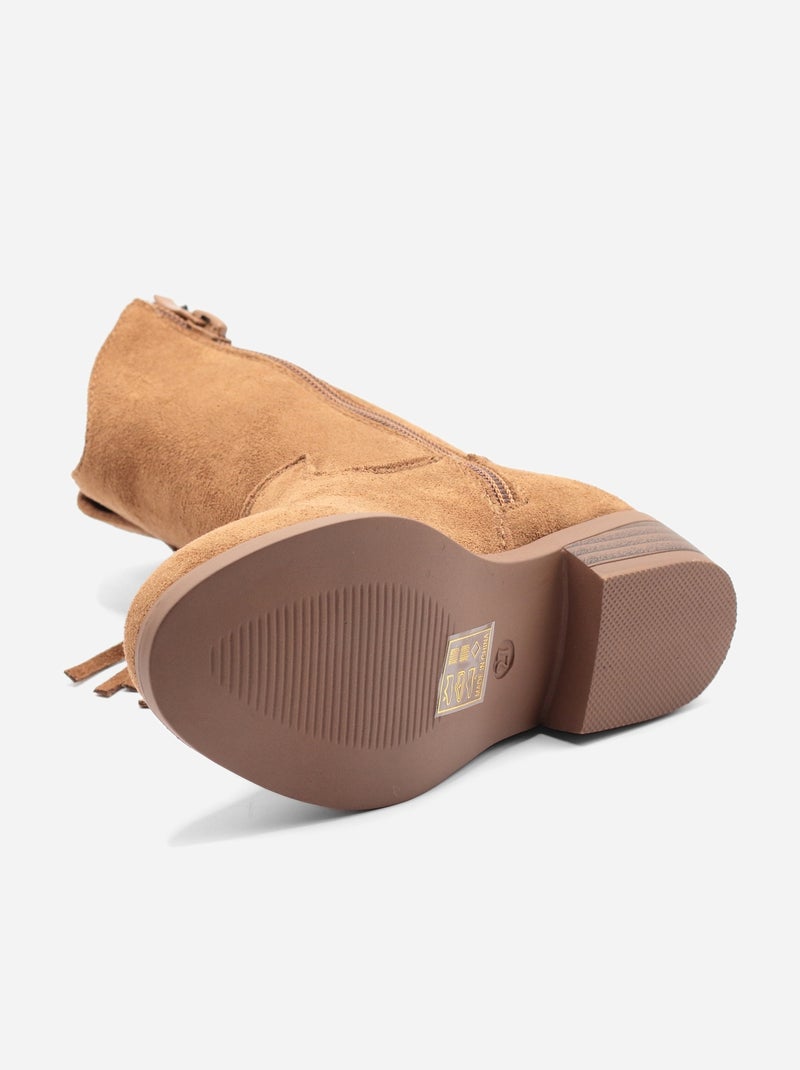 Stivaletti con frange Cammello - Kiabi