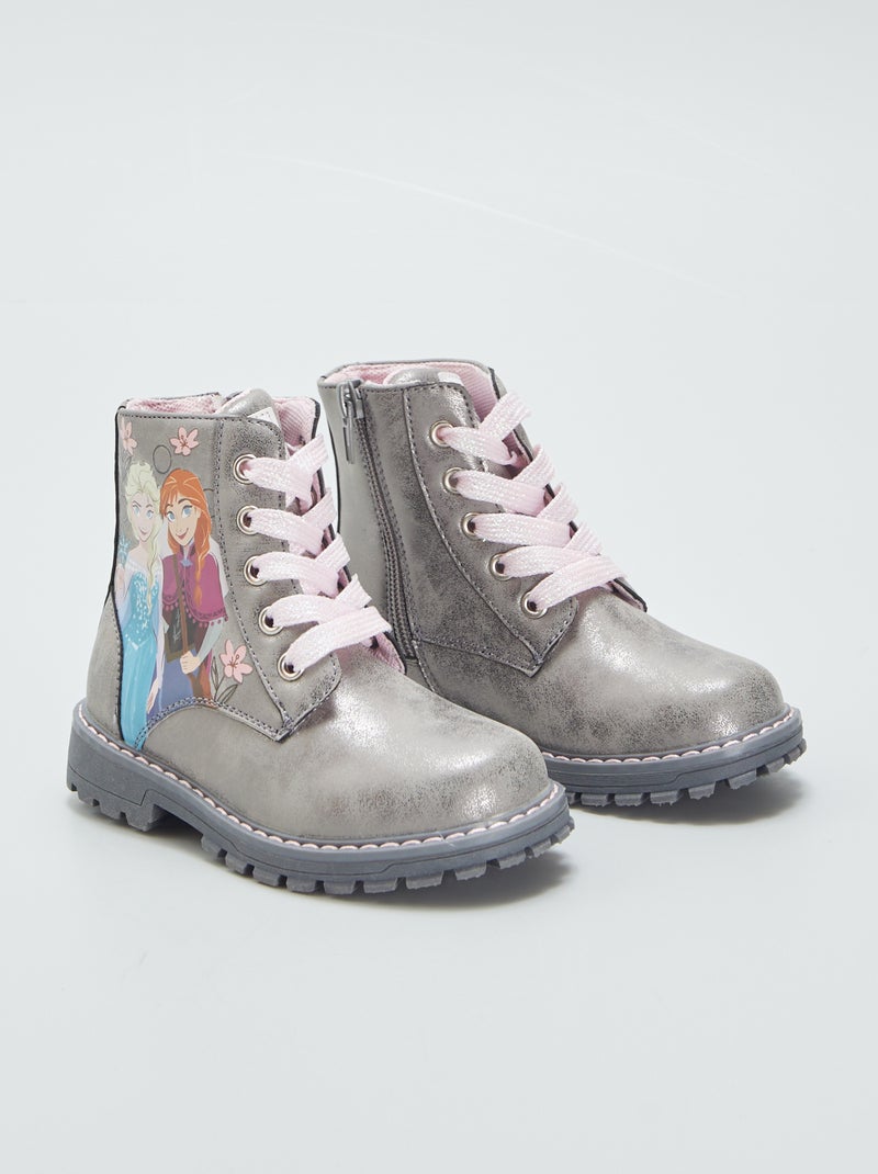 Stivaletti con lacci 'Frozen' GRIGIO - Kiabi