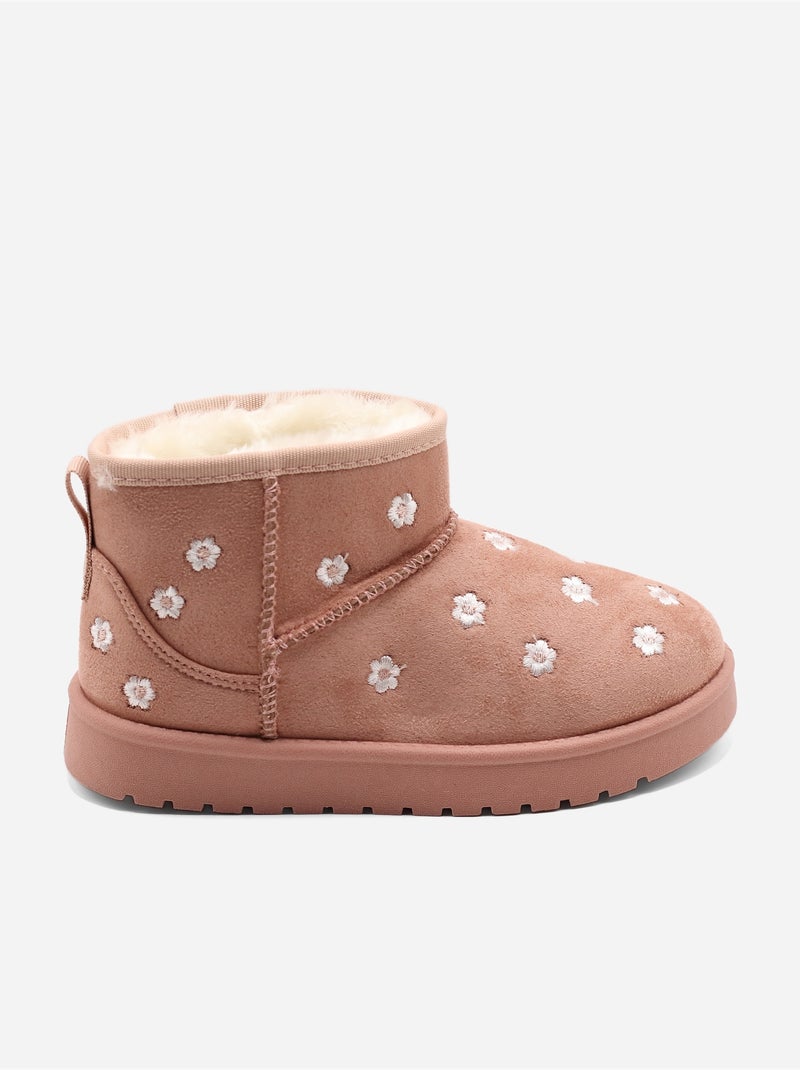 Stivaletti con motivi floreali Rosa - Kiabi