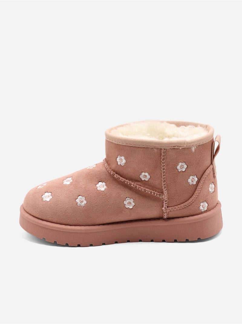 Stivaletti con motivi floreali Rosa - Kiabi