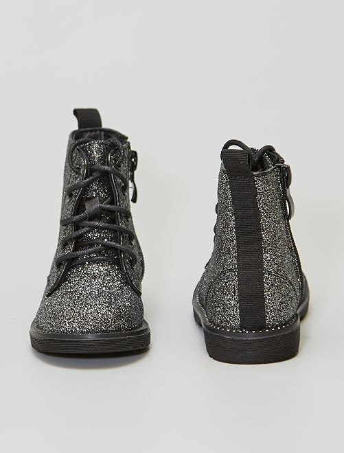 Stivaletti con paillettes - nero - Kiabi - 24.00€
