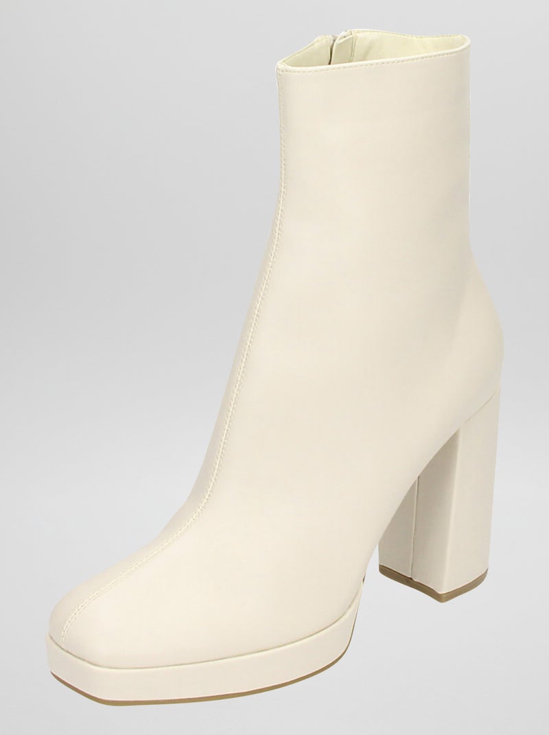 Stivaletti con platform BEIGE - Kiabi