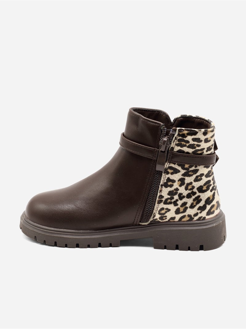 Stivaletti con stampe Marrone - Kiabi