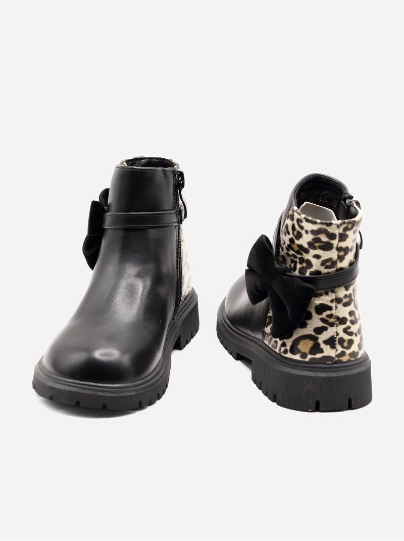 Stivaletti con stampe Nero - Kiabi