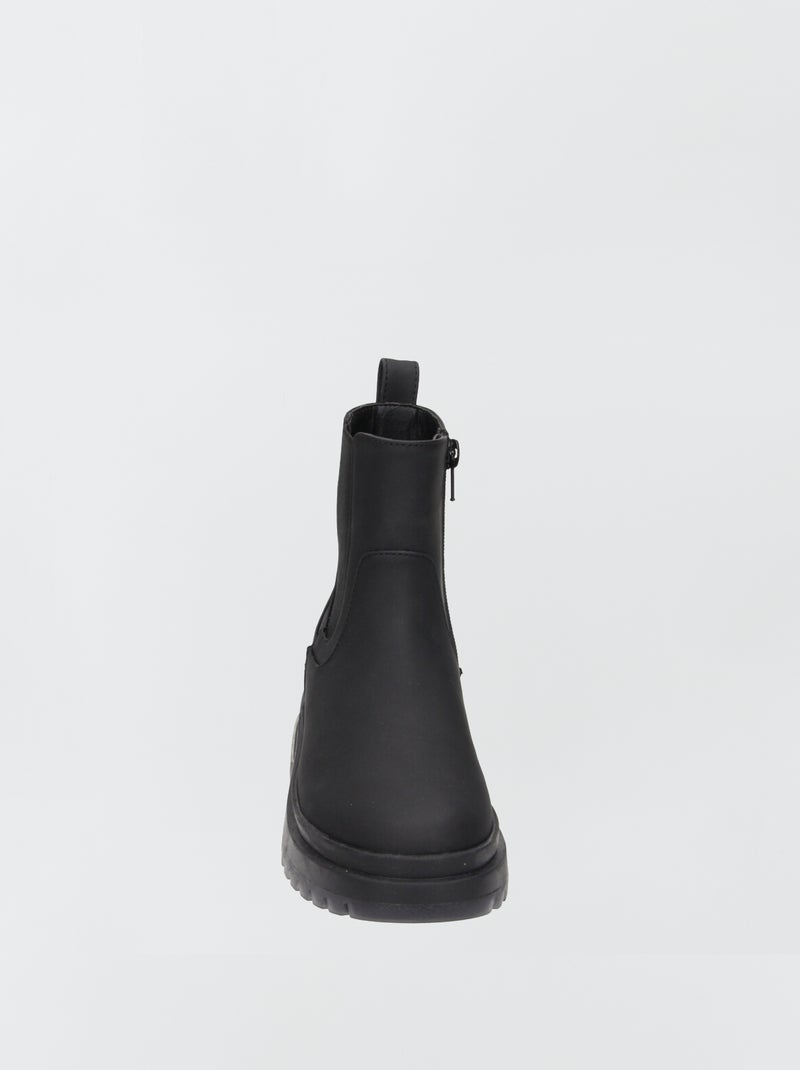 Stivaletti con suola spessa NERO - Kiabi