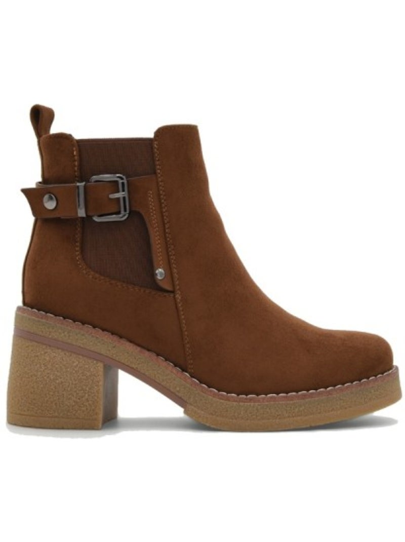 Stivaletti con tacco materiale sintetico montevita Marrone - Kiabi