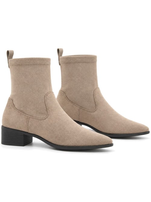 Stivaletti con tacco materiale sintetico montevita - Kiabi Stivaletti con tacco materiale sintetico montevita - Kiabi