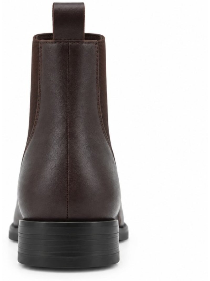 Stivaletti con tacco pelle naturale purapiel Marrone - Kiabi