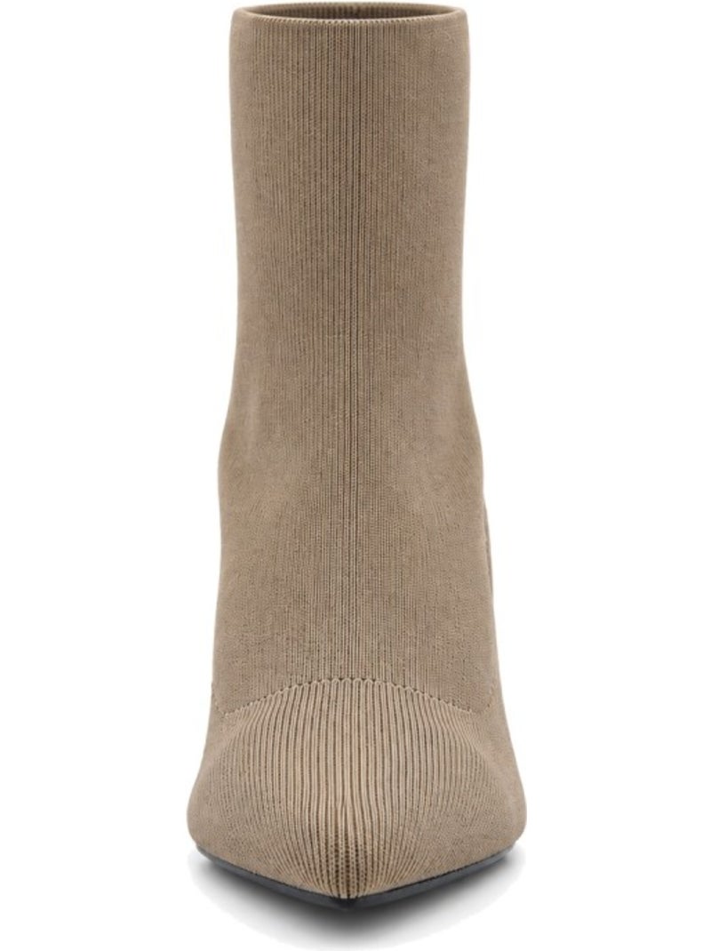 Stivaletti con tacco pelle naturale purapiel Marrone - Kiabi