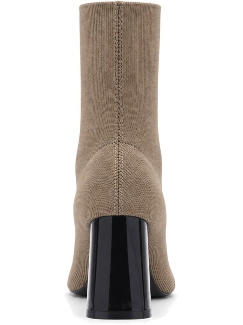 Stivaletti con tacco pelle naturale purapiel Marrone - Kiabi