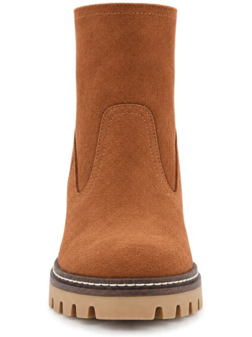 Stivaletti con tacco pelle naturale purapiel - Kiabi
