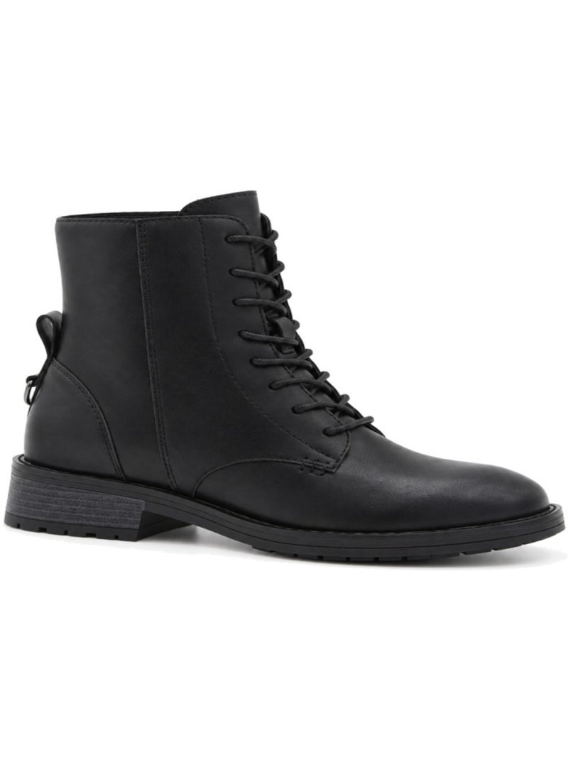 Stivaletti con tacco pelle naturale purapiel Nero - Kiabi